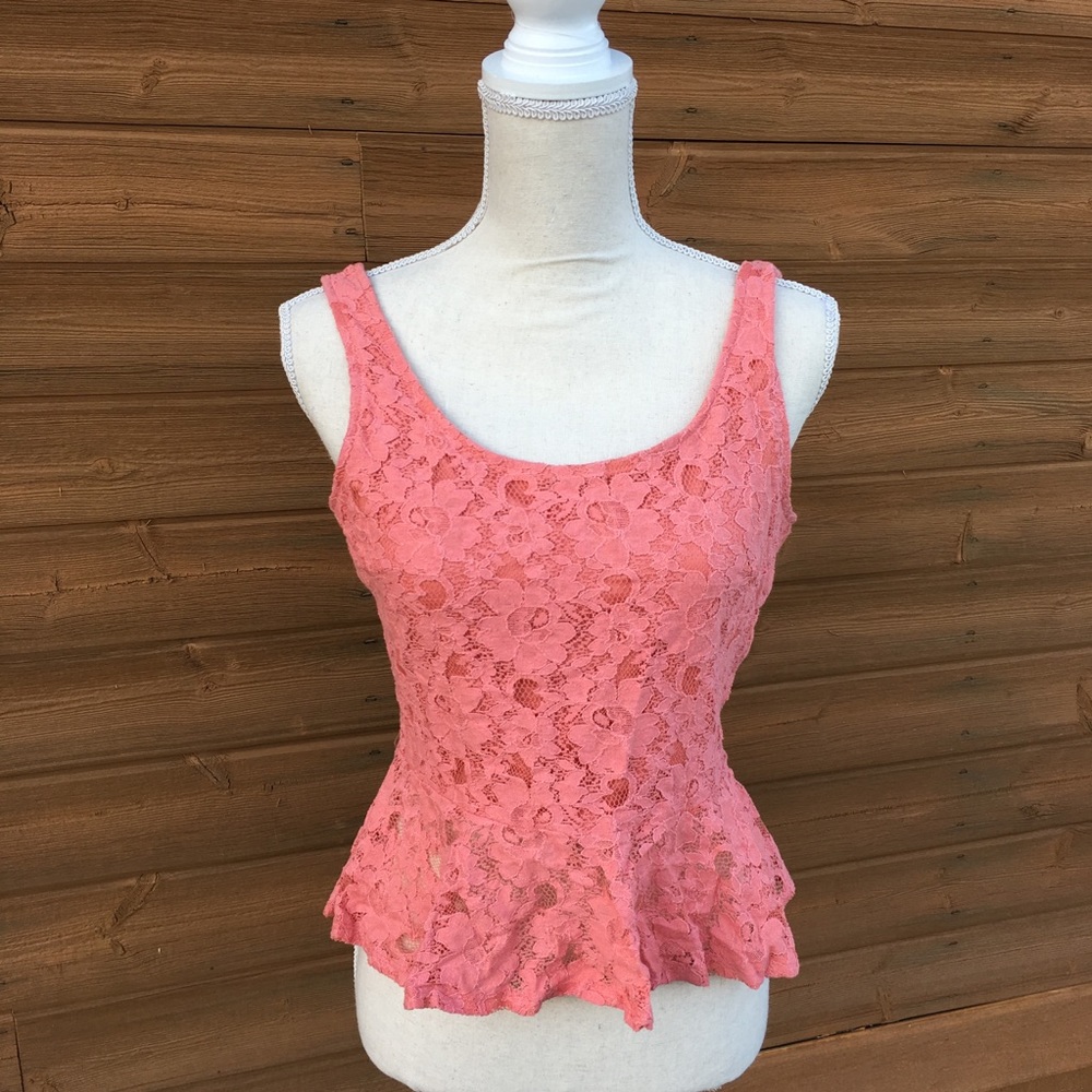 NWT American Rag Peplum Tank Sz.L